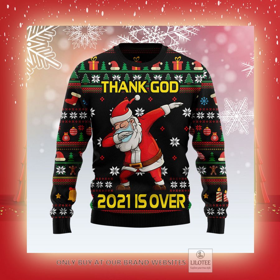Christmas Thank God021 Is Over Santa D Ugly Christmas Sweater - LIMITED EDITION 9 Christmas Thank God021 Is Over Santa D Ugly Christmas Sweater - LIMITED EDITION - Image 9