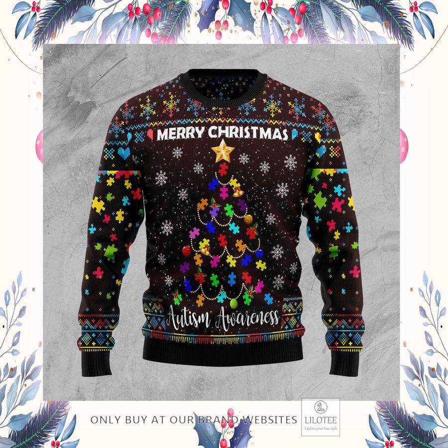 Christmas Tree Autism Awareness Ugly Christmas Sweater - LIMITED EDITION 10 Christmas Tree Autism Awareness Ugly Christmas Sweater - LIMITED EDITION - Image 10