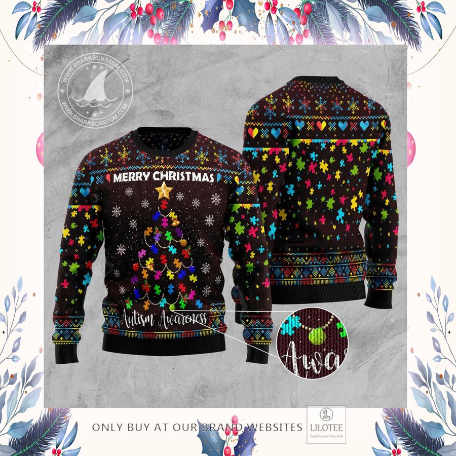 Christmas Tree Autism Awareness Ugly Christmas Sweater - LIMITED EDITION 12 Christmas Tree Autism Awareness Ugly Christmas Sweater - LIMITED EDITION - Image 12