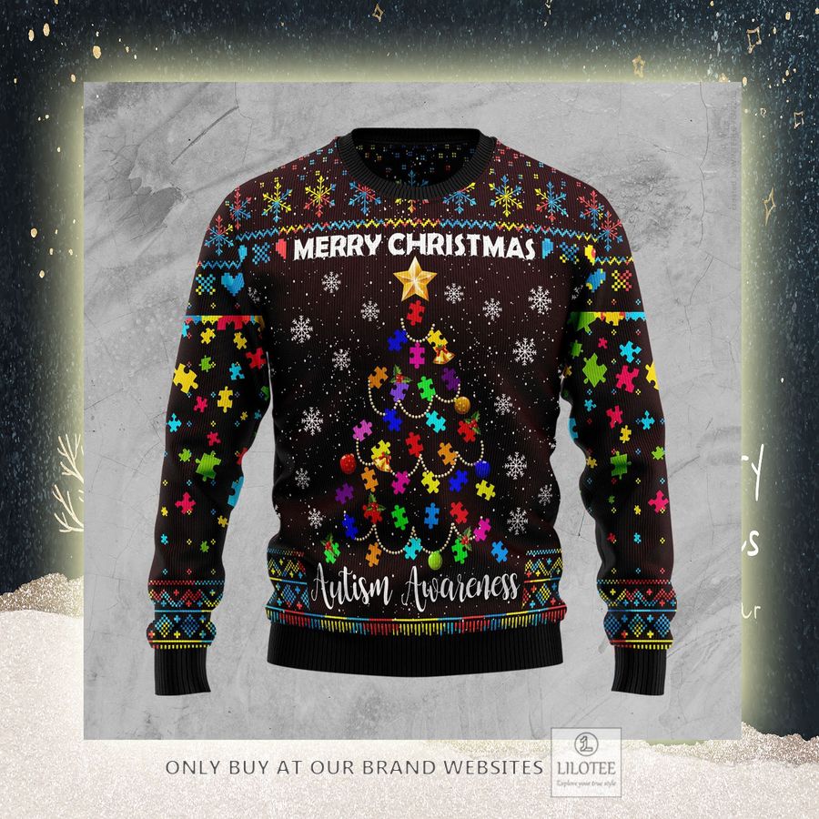 Christmas Tree Autism Awareness Ugly Christmas Sweater - LIMITED EDITION 4 Christmas Tree Autism Awareness Ugly Christmas Sweater - LIMITED EDITION - Image 4