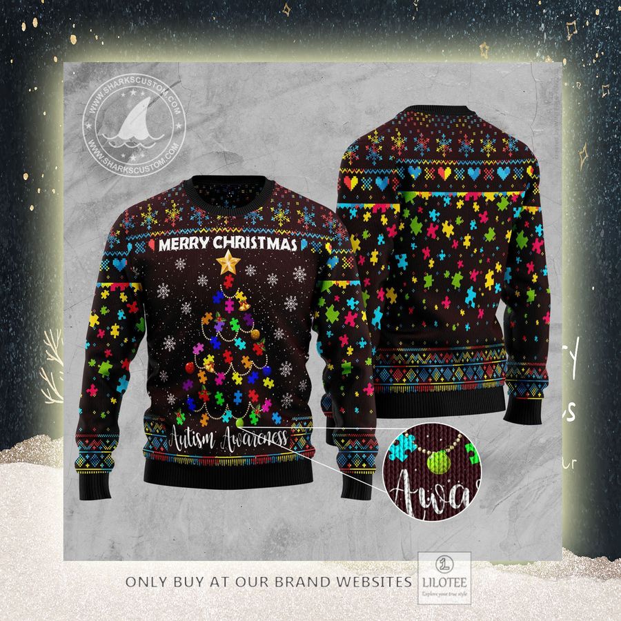 Christmas Tree Autism Awareness Ugly Christmas Sweater - LIMITED EDITION 6 Christmas Tree Autism Awareness Ugly Christmas Sweater - LIMITED EDITION - Image 6