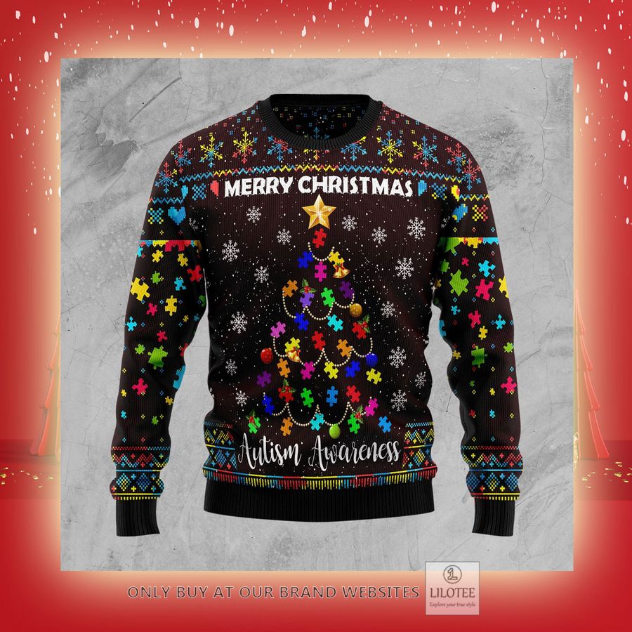 Christmas Tree Autism Awareness Ugly Christmas Sweater - LIMITED EDITION 7 Christmas Tree Autism Awareness Ugly Christmas Sweater - LIMITED EDITION - Image 7