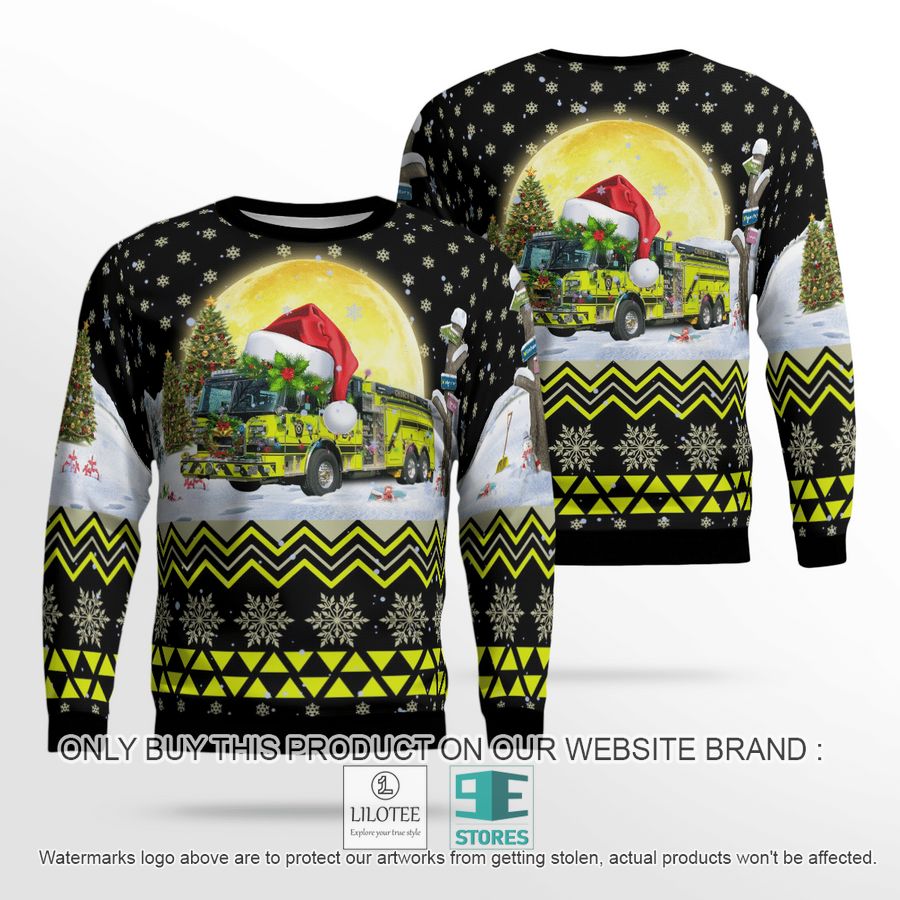 Church Hill Volunteer Fire Company Queen Anne's County Maryland black Christmas Sweater - LIMITED EDITION 19