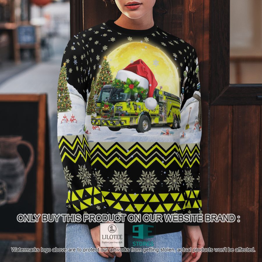 Church Hill Volunteer Fire Company Queen Anne's County Maryland black Christmas Sweater - LIMITED EDITION 5 Church Hill Volunteer Fire Company Queen Anne's County Maryland black Christmas Sweater - LIMITED EDITION - Image 5
