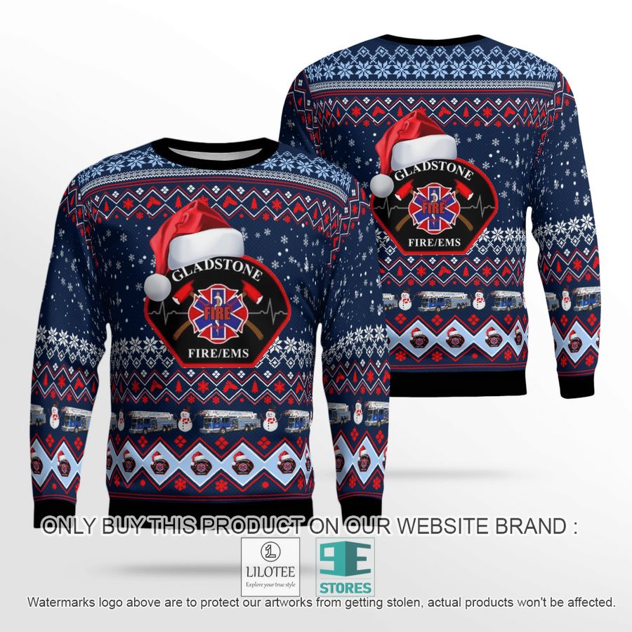 City of Gladstone Fire-EMS Christmas Sweater - LIMITED EDITION 18