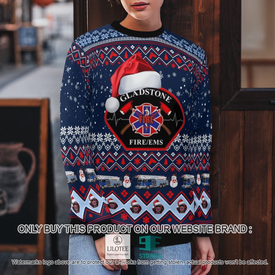 City of Gladstone Fire-EMS Christmas Sweater - LIMITED EDITION 5 City of Gladstone Fire-EMS Christmas Sweater - LIMITED EDITION - Image 5
