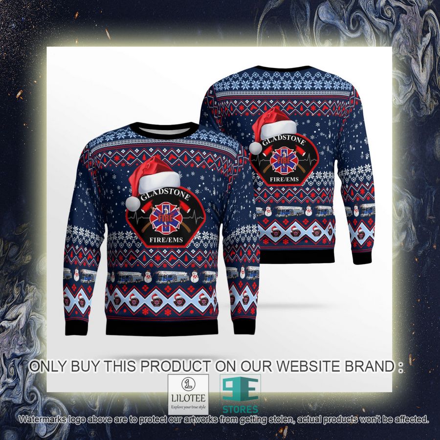 City of Gladstone Fire-EMS Christmas Sweater - LIMITED EDITION 9 City of Gladstone Fire-EMS Christmas Sweater - LIMITED EDITION - Image 9