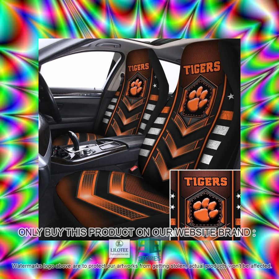 Clemson Tigers Clemson University Car Seat Covers 3 Clemson Tigers Clemson University Car Seat Covers - Image 3