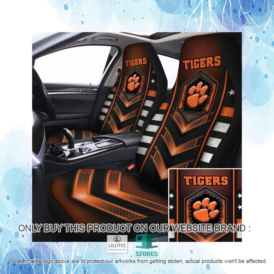 Clemson Tigers Clemson University Car Seat Covers 4 Clemson Tigers Clemson University Car Seat Covers - Image 4