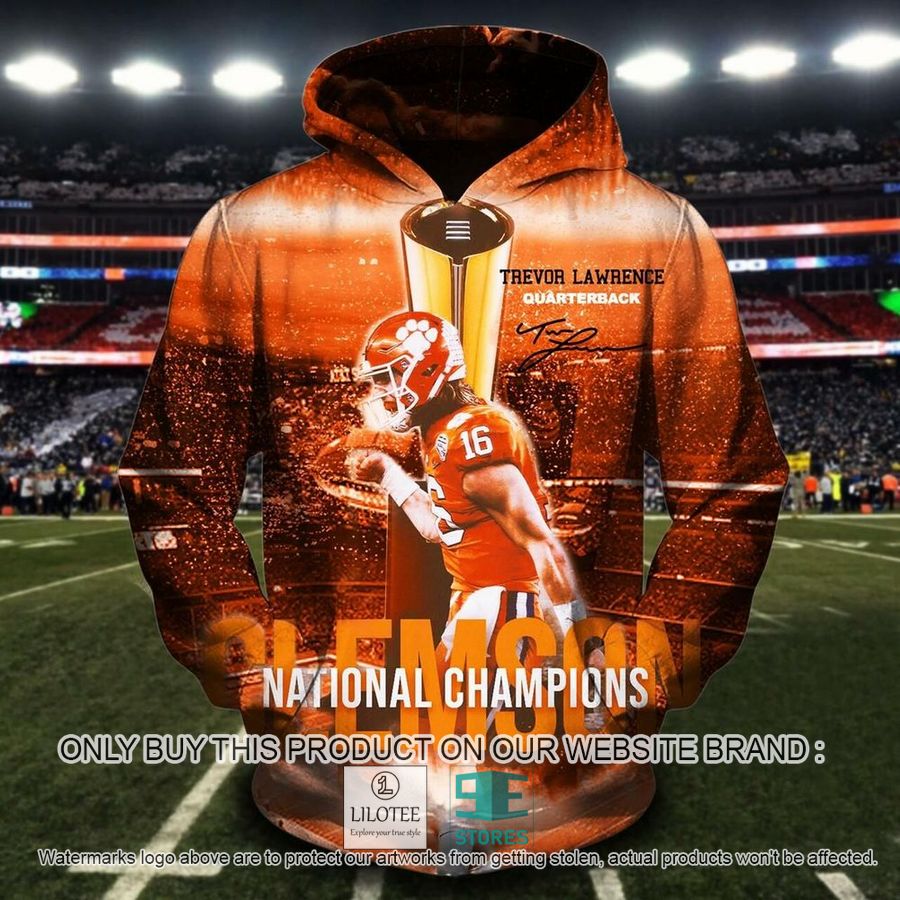 Clemson Tigers Trevor Lawrence National Champions 3D Hoodie, Zip Hoodie - LIMITED EDITION 9