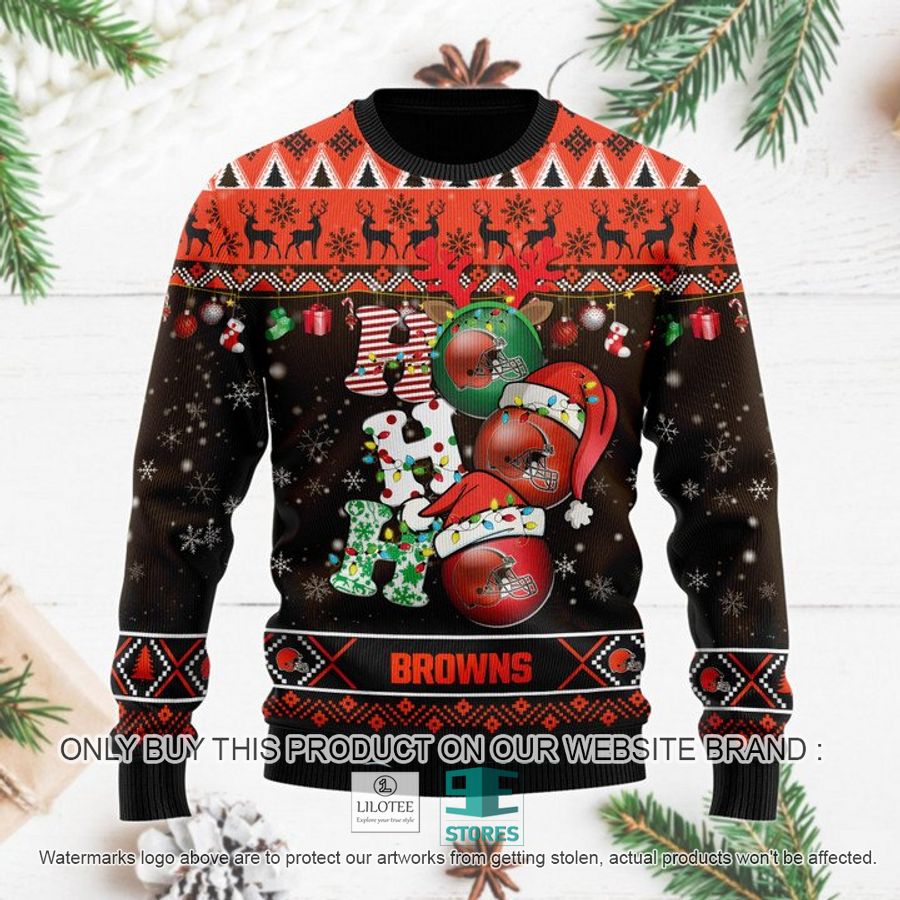 Cleveland Browns Christmas Decor NFL Ugly Christmas Sweater 8