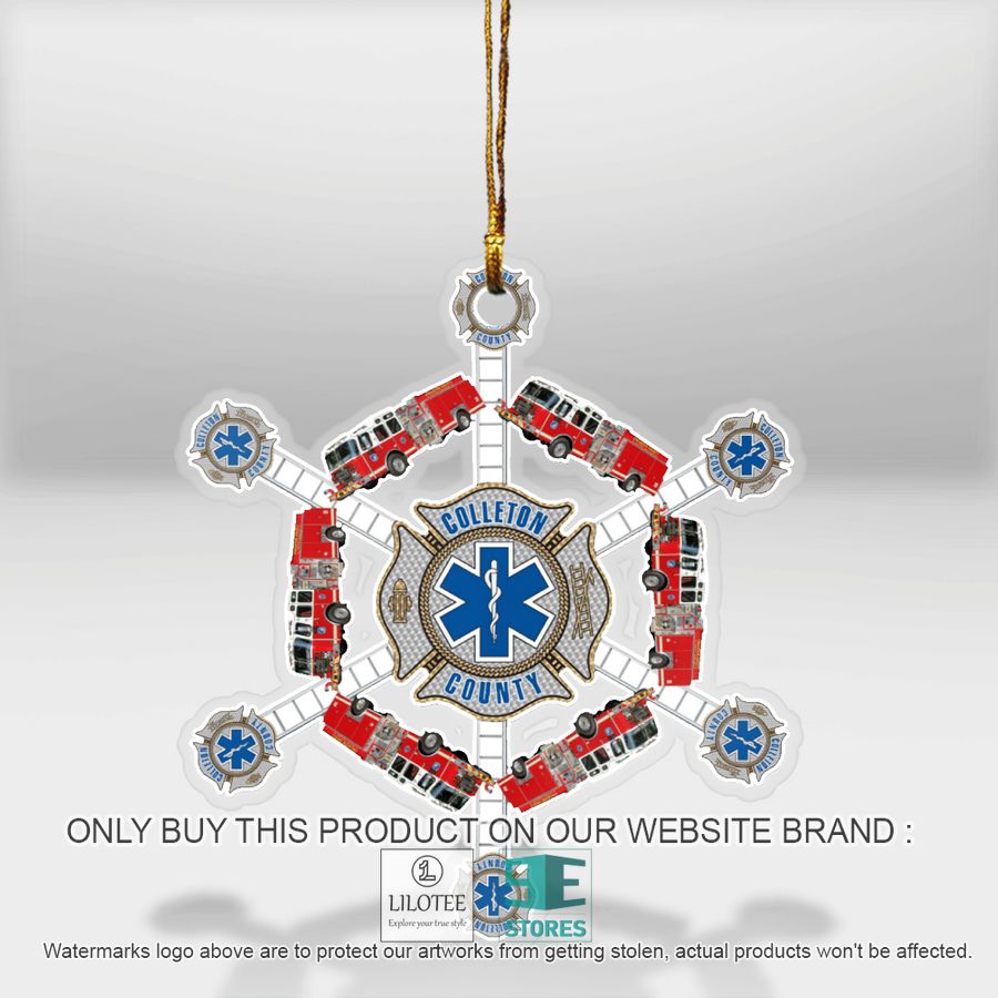 Colleton County Fire Rescue Snowflake Ornament - LIMITED EDITION 9