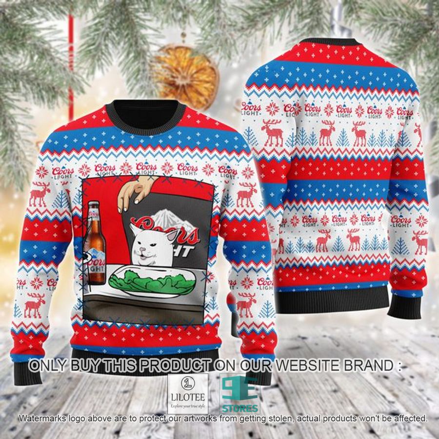 Coors Light Cat Meme Ugly Christmas Sweater - LIMITED EDITION 9