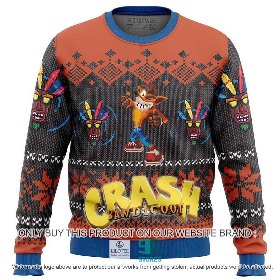 Crash Bandicoot Alt Knitted Wool Sweater 8