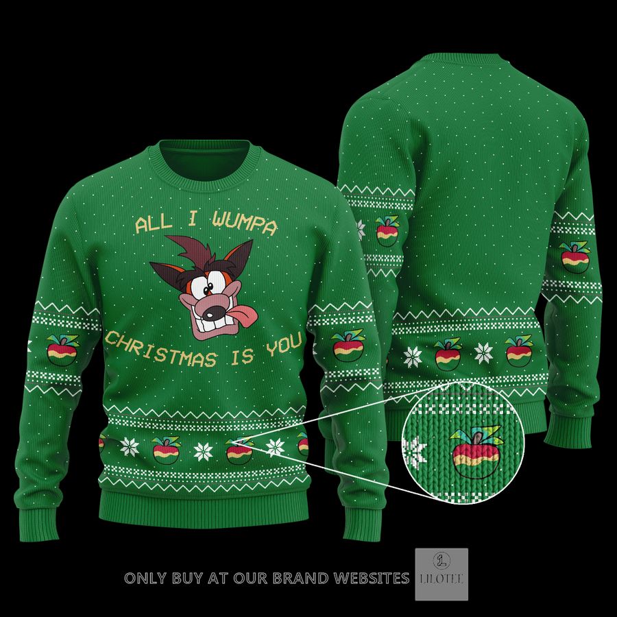 Crash Bandicoot Christmas Wool Sweater 8