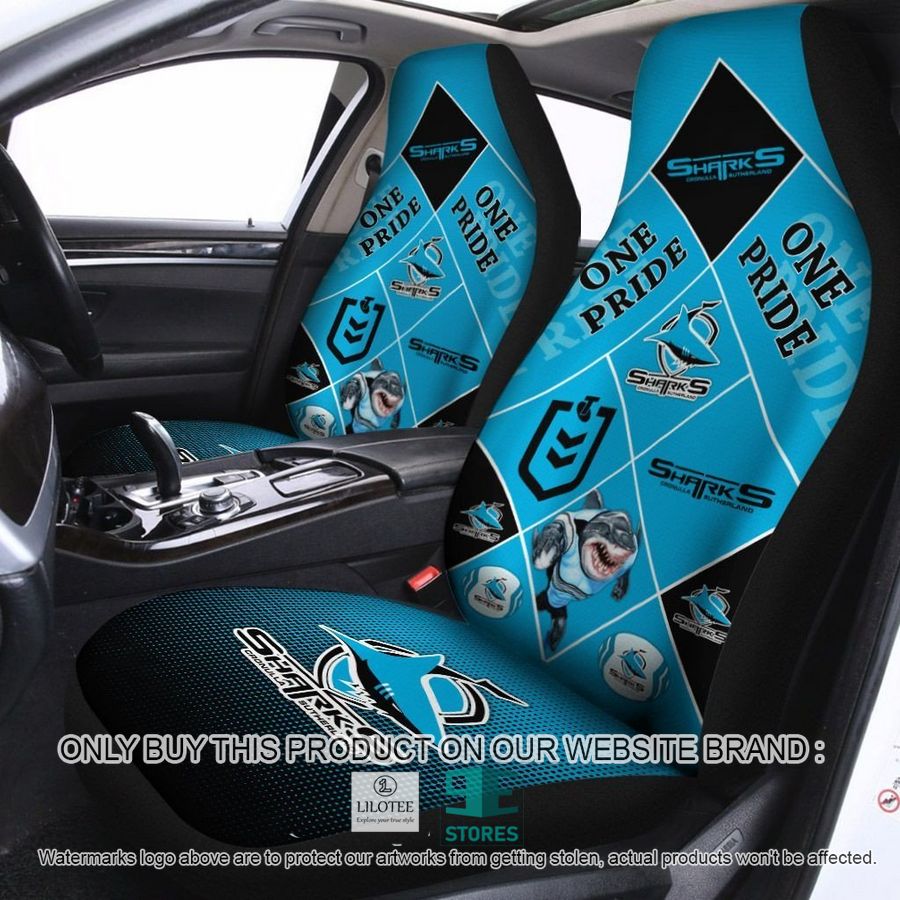 Cronulla-Sutherland Sharks One Pride Car Seat Covers 9