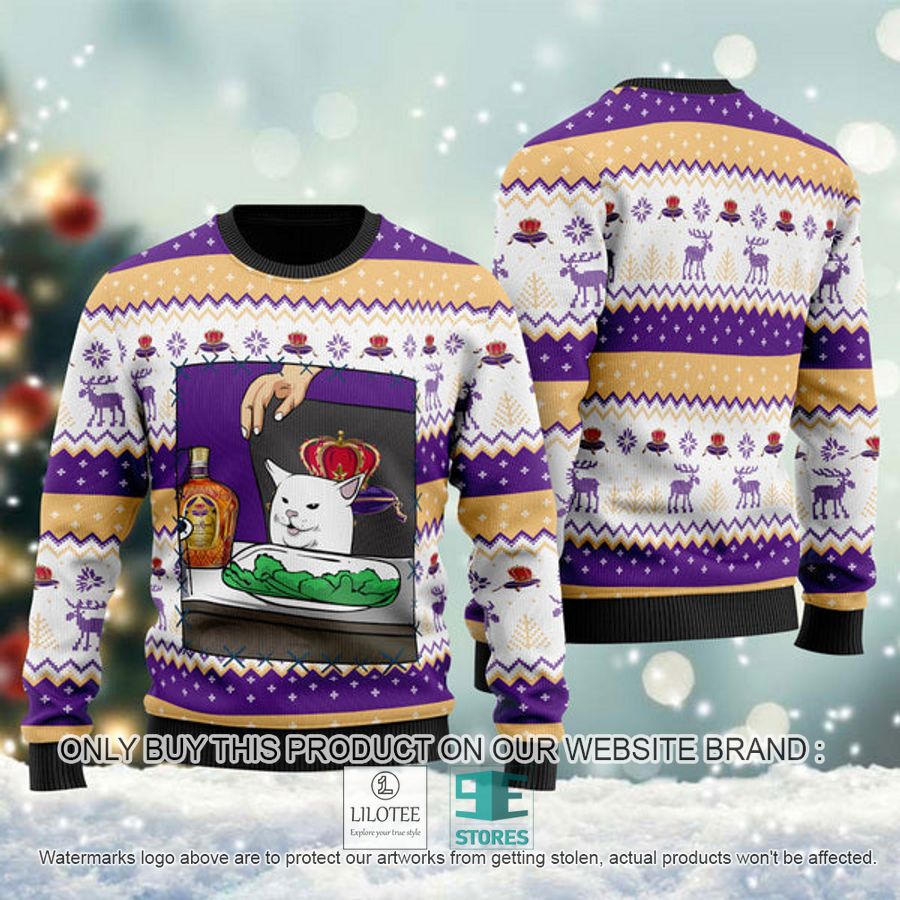 Crown Royal Cat Meme Ugly Christmas Sweater - LIMITED EDITION 8