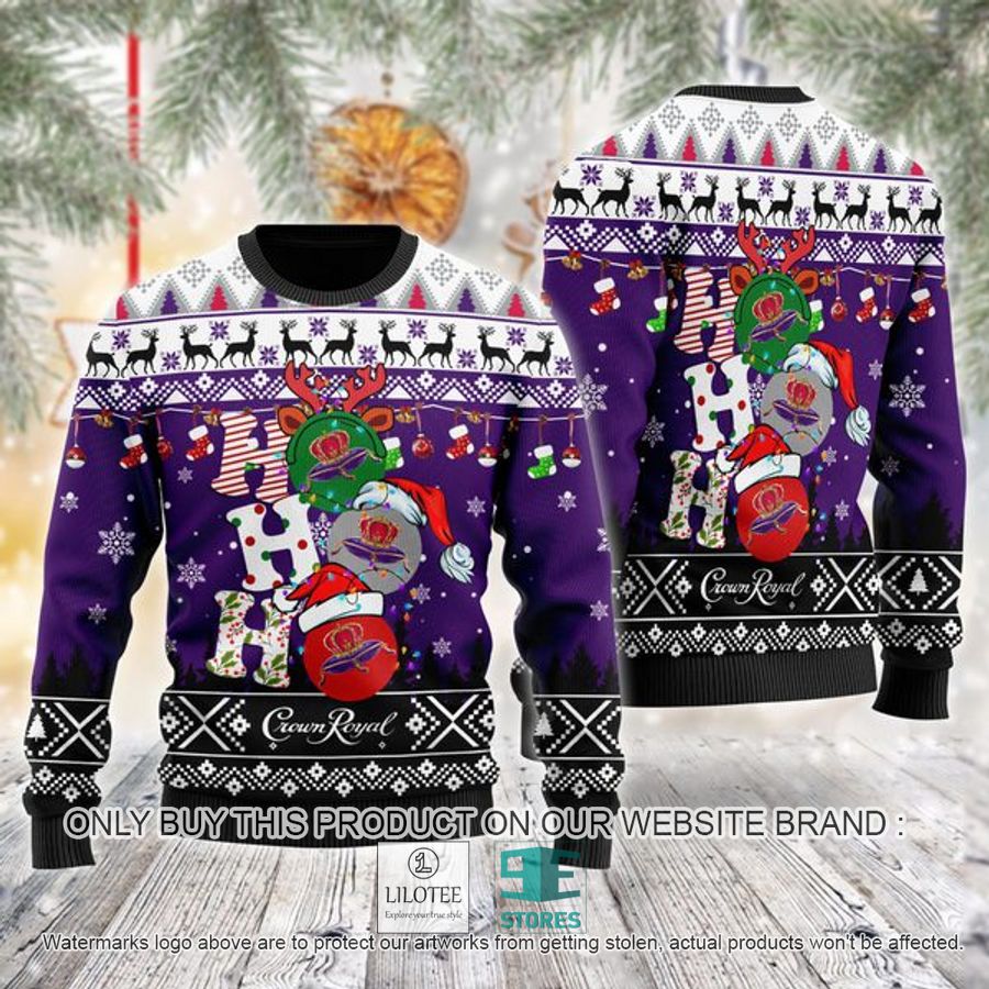 Crown Royal Ho Ho Ho Ugly Christmas Sweater - LIMITED EDITION 9