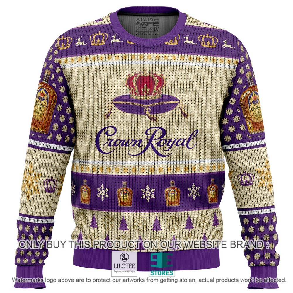 Crown Royal Whiskey Christmas Sweater - LIMITED EDITION 10