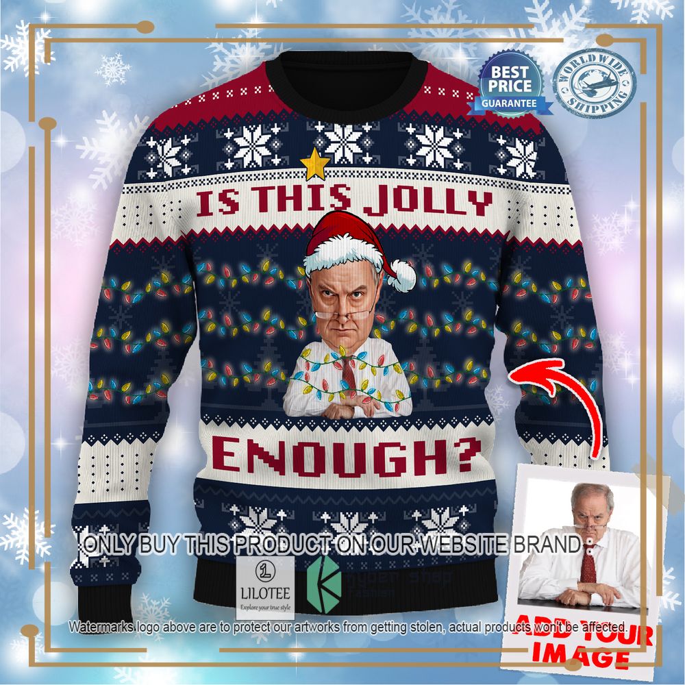 Custom Face Is This Jolly Enough Ugly Sweater - LIMITED EDITION 3