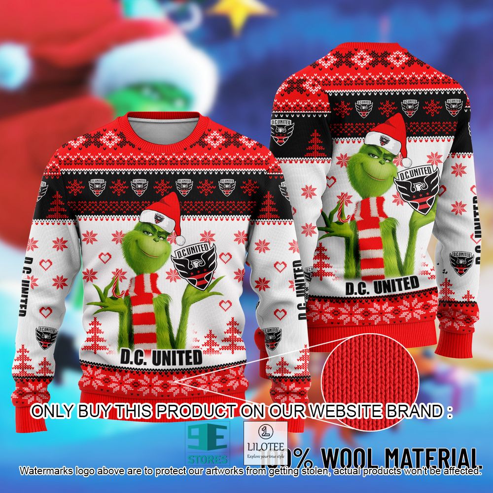 D.C. United The Grinch Christmas Ugly Sweater - LIMITED EDITION 11