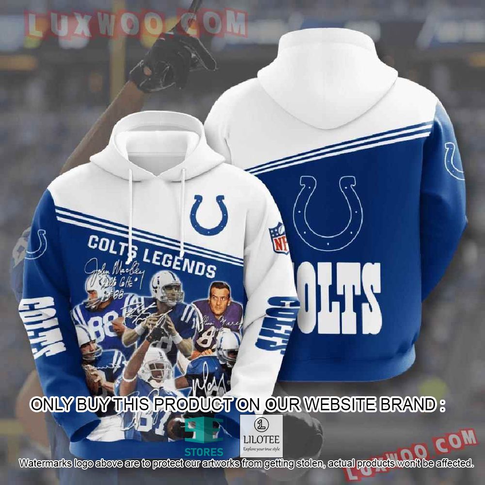 NFL Indianapolis Colts Colts Legends 3D Hoodie - LIMITED EDITION 11