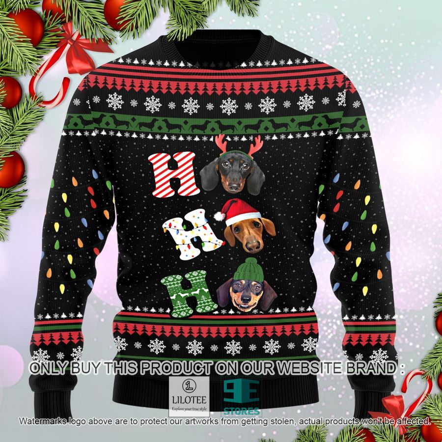 Dachshund Ho Ho Ho Ugly Christmas Sweater - LIMITED EDITION 2