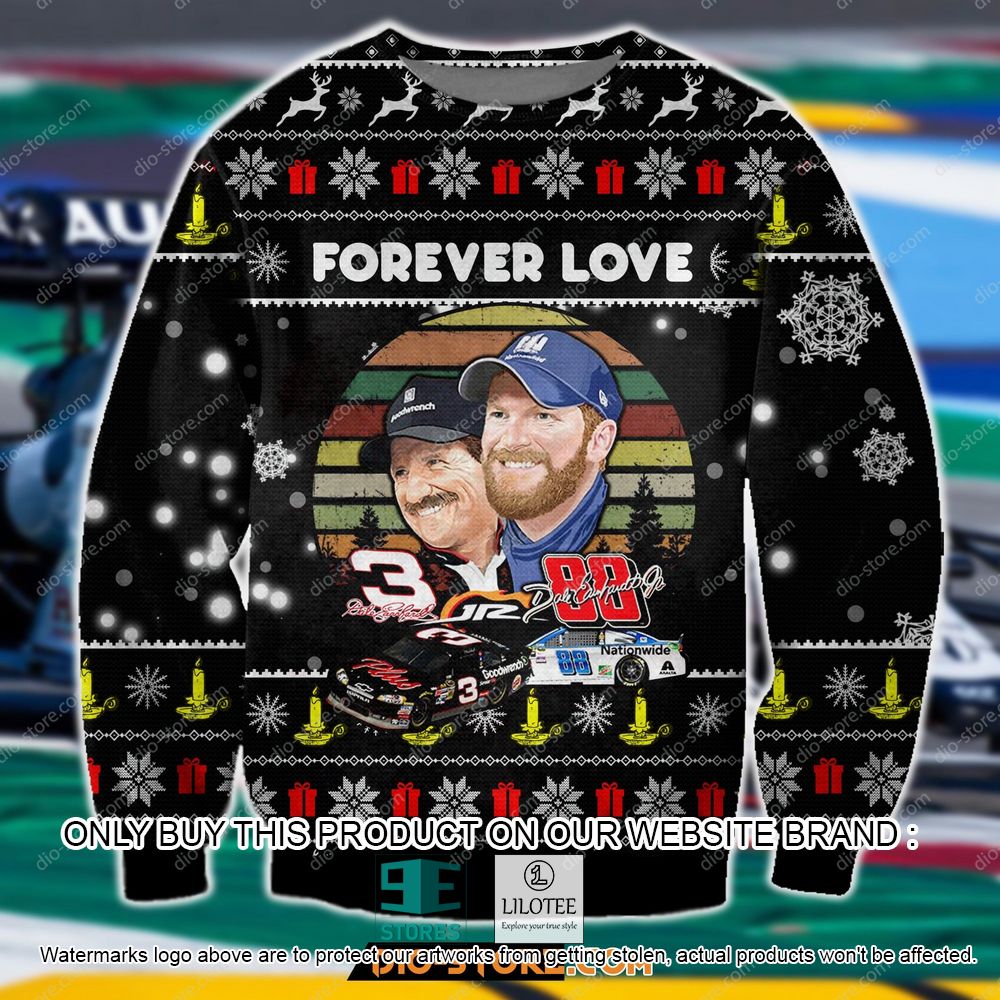 Dale Earnhardt Forever Love Racing Ugly Christmas Sweater - LIMITED EDITION 10