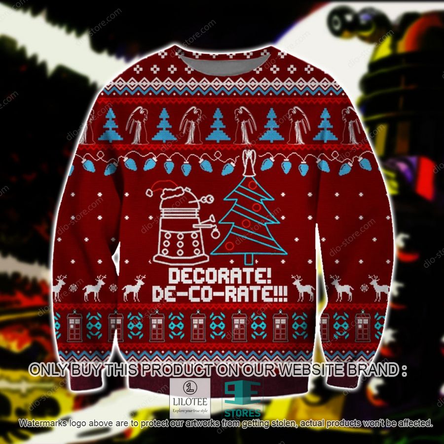 Daleks Decorate Knitted Wool Sweater - LIMITED EDITION 9