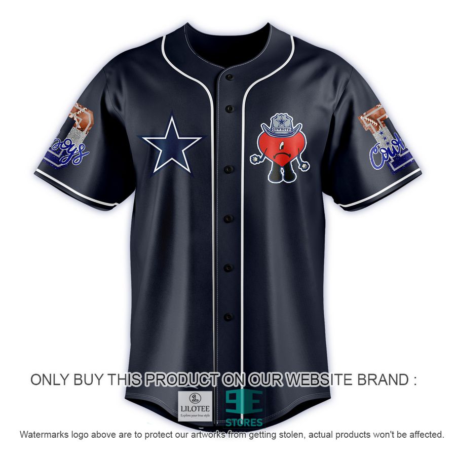 Alternative view of Dallas Cowboy Bad Bunny Baseball Jersey