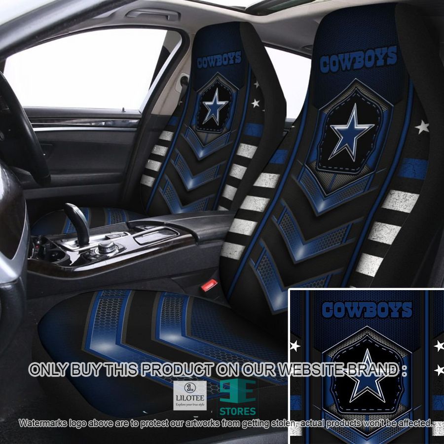 Dallas Cowboys Electric Blue Car Seat Covers 8