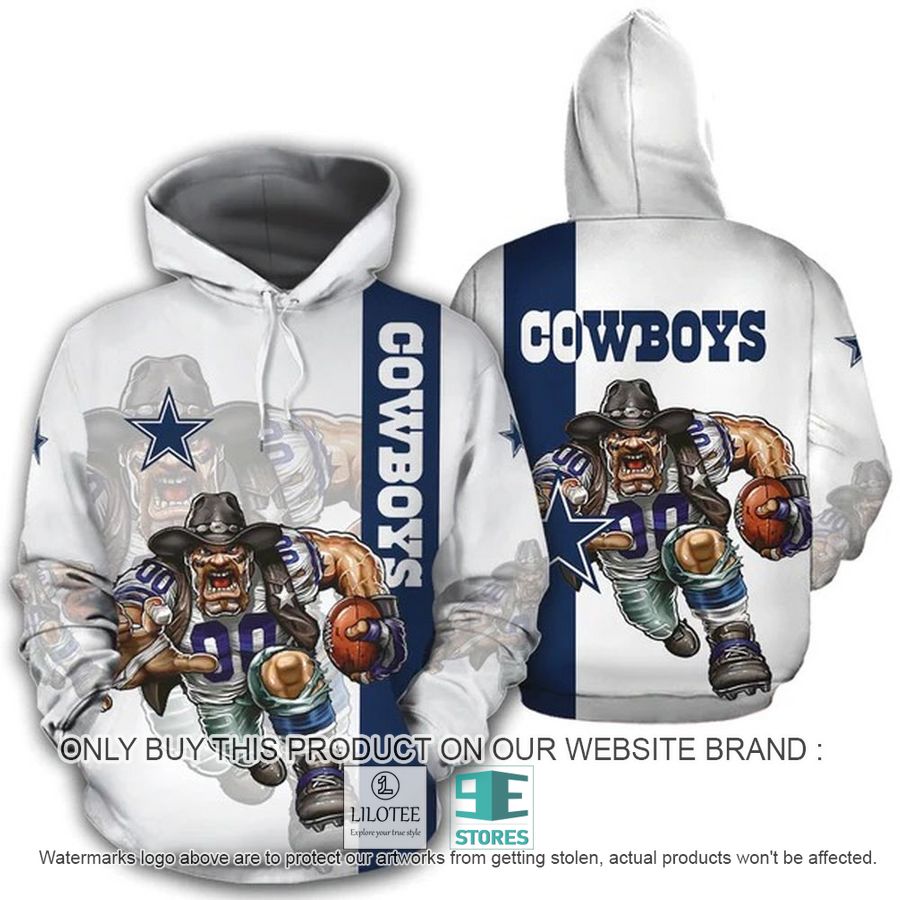 Dallas Cowboys Mascot 3D Hoodie, Zip Hoodie - LIMITED EDITION 8