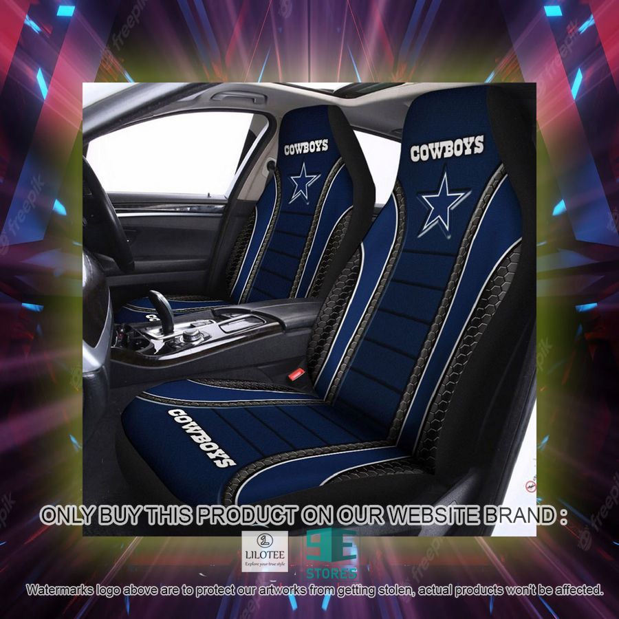 Alternative view of Dallas Cowboys Navy Blue Car Seat Covers