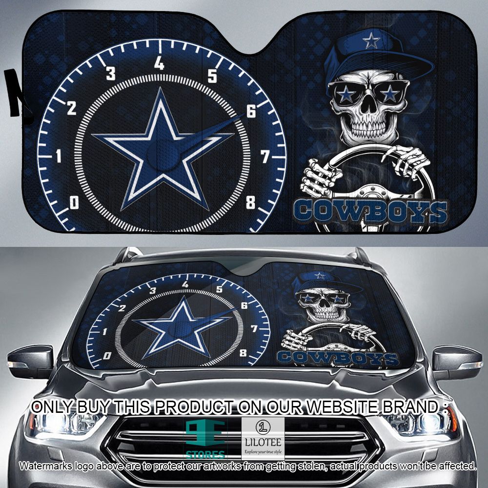 Dallas Cowboys Skull Cap Car Sunshade - LIMITED EDITION 9