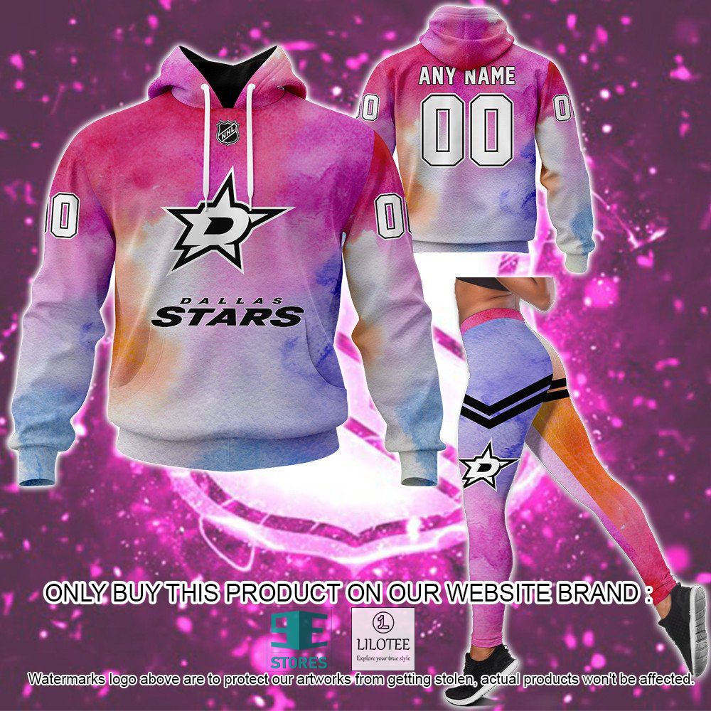 Dallas Stars Breast Cancer Awareness Month Personalized Hoodie, Legging - LIMITED EDITION 13