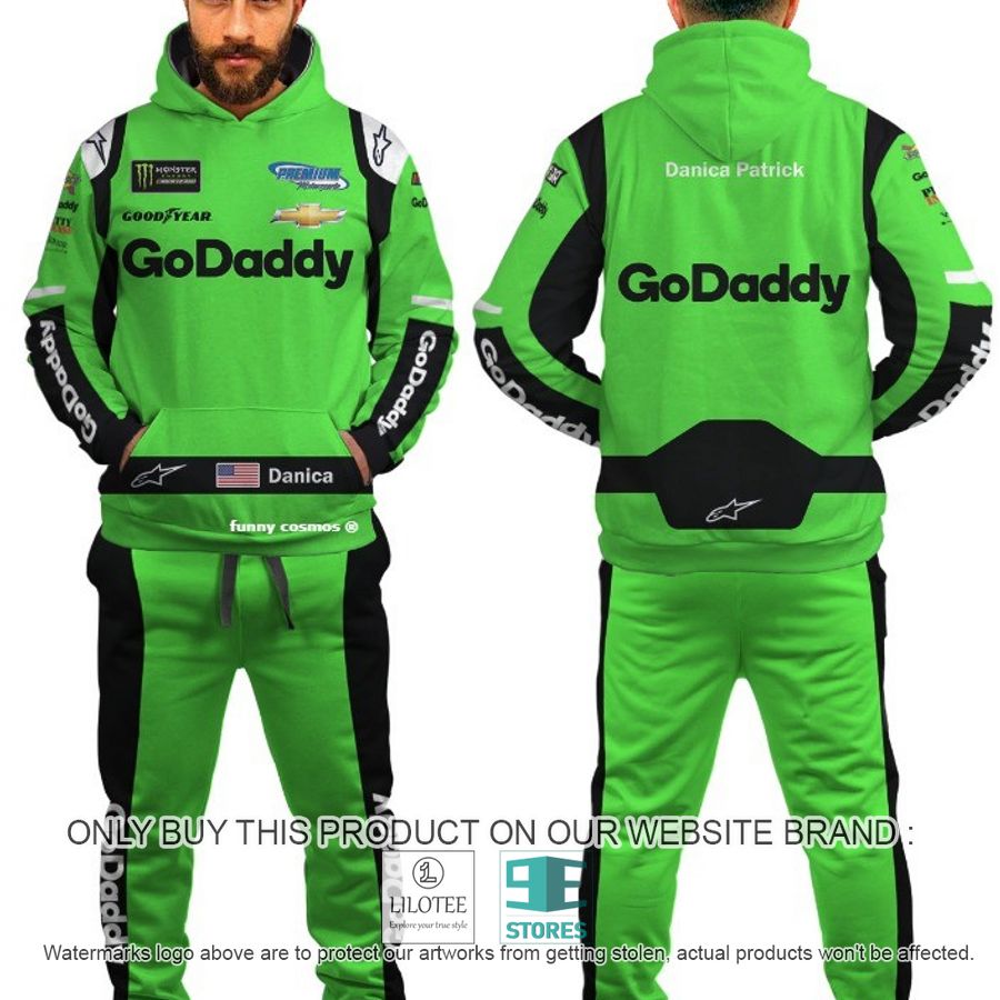 Danica Patrick green Hoodie, Pants - LIMITED EDITION 7