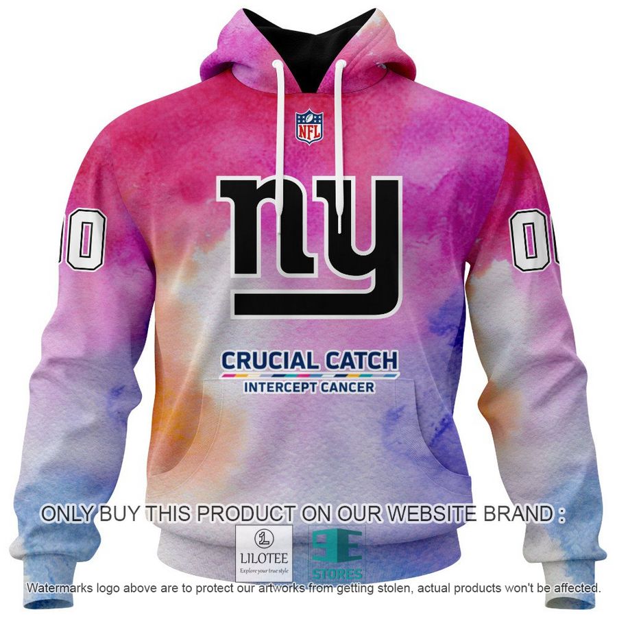 Personalized Crucial Catch Intercept Cancer New York Giants Shirt, Hoodie - LIMITED EDITION 14