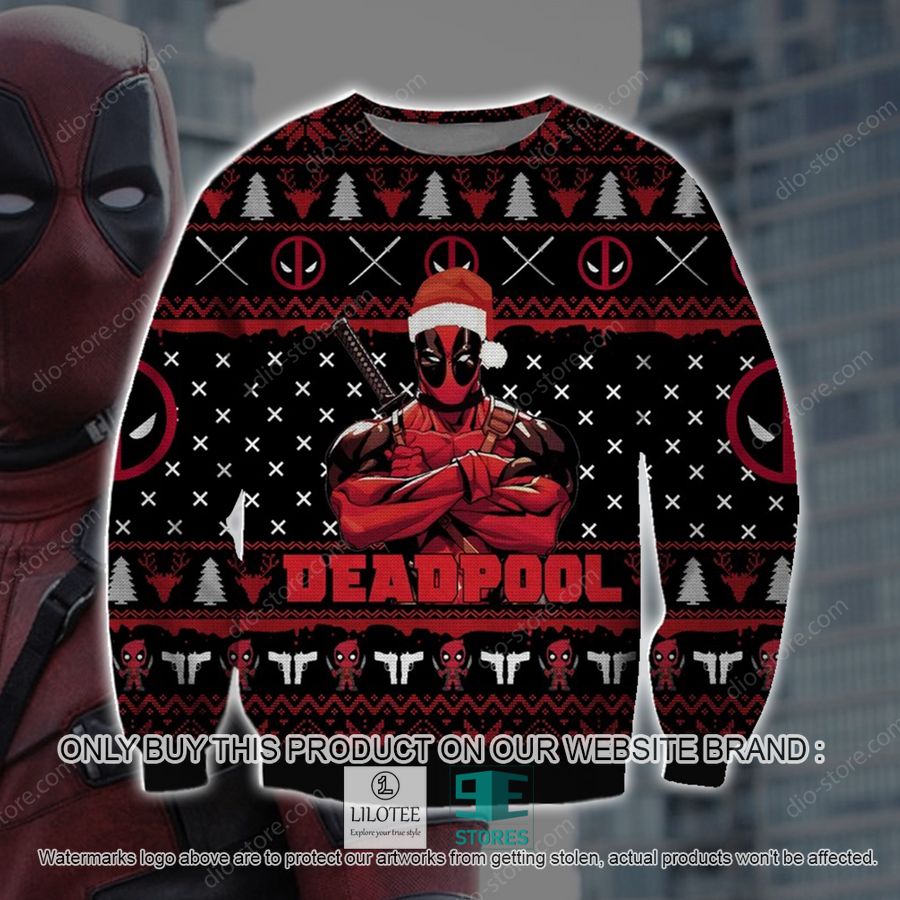 Deadpool Black Knitted Wool Sweater - LIMITED EDITION 9