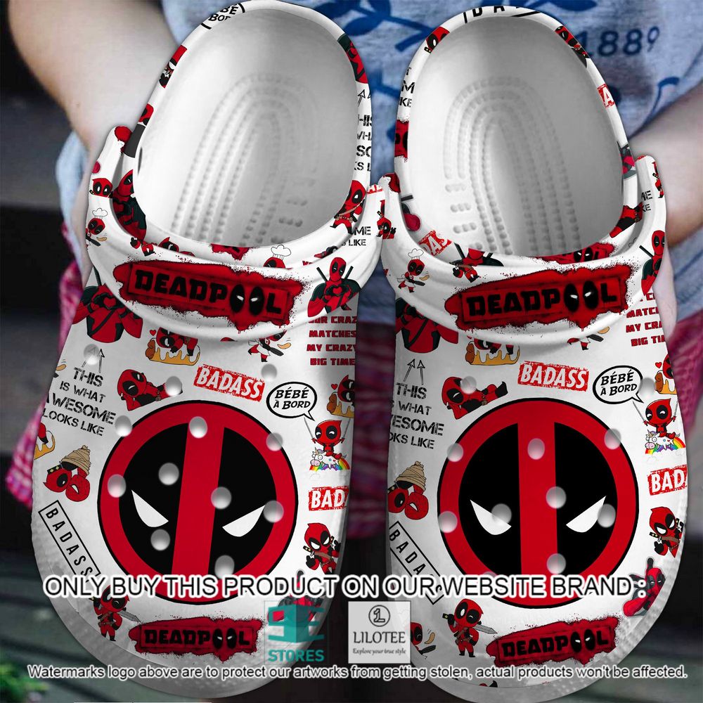 Deadpool Marvel Pattern Crocs Crocband Shoes - LIMITED EDITION 8
