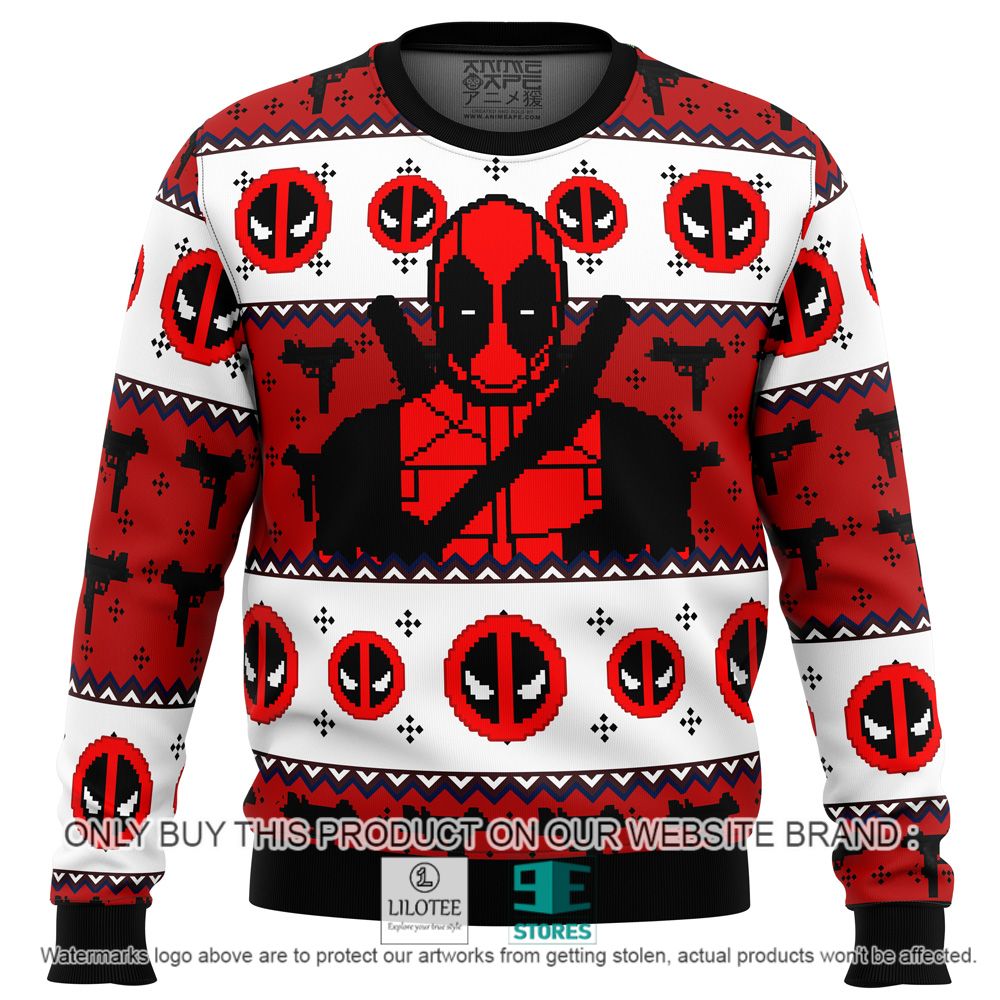 Deadpool Marvel Red White Christmas Sweater - LIMITED EDITION 11