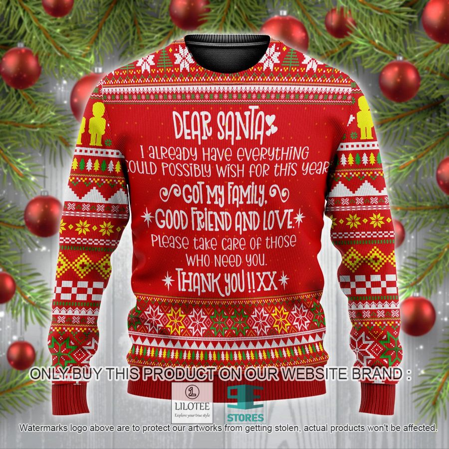 Dear Santa Please Take Care Of Those Who Need You Ugly Christmas Sweater - LIMITED EDITION 5
