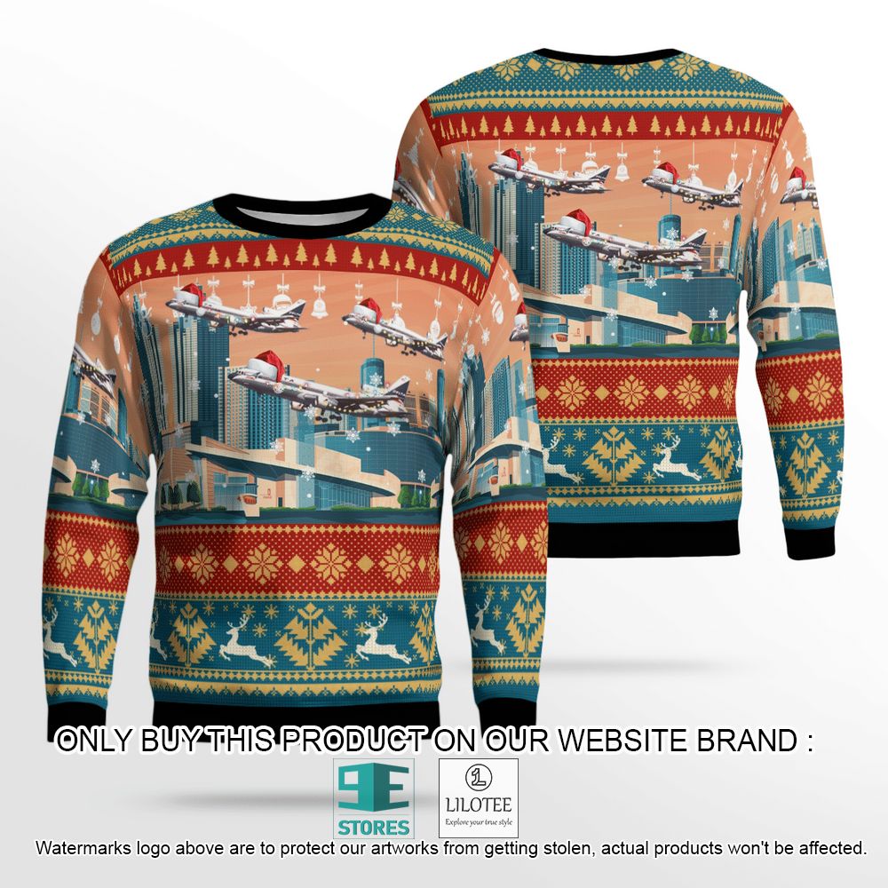 Delta Air Lines Lockheed L-1011-500 Tristar Christmas Wool Sweater - LIMITED EDITION 13