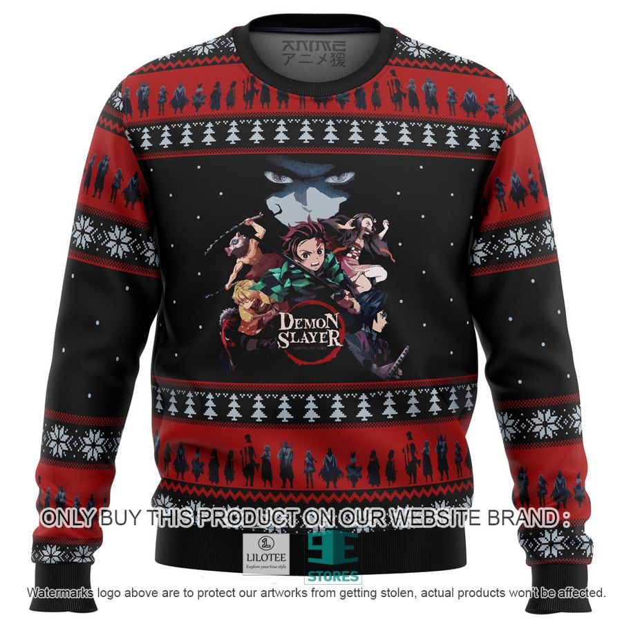Demon Slayer Poster Knitted Wool Sweater 9