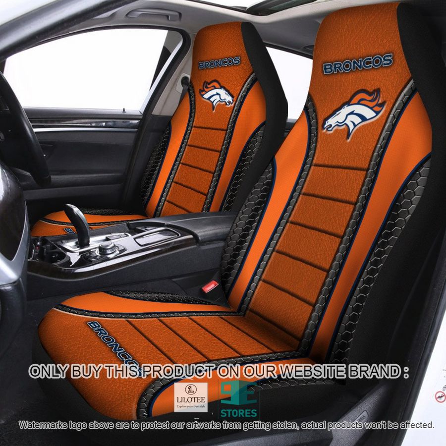 Denver Broncos Orange Car Seat Covers 8
