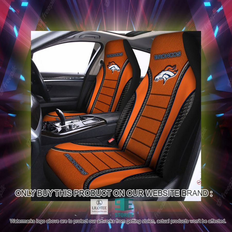 Alternative view of Denver Broncos Orange Car Seat Covers