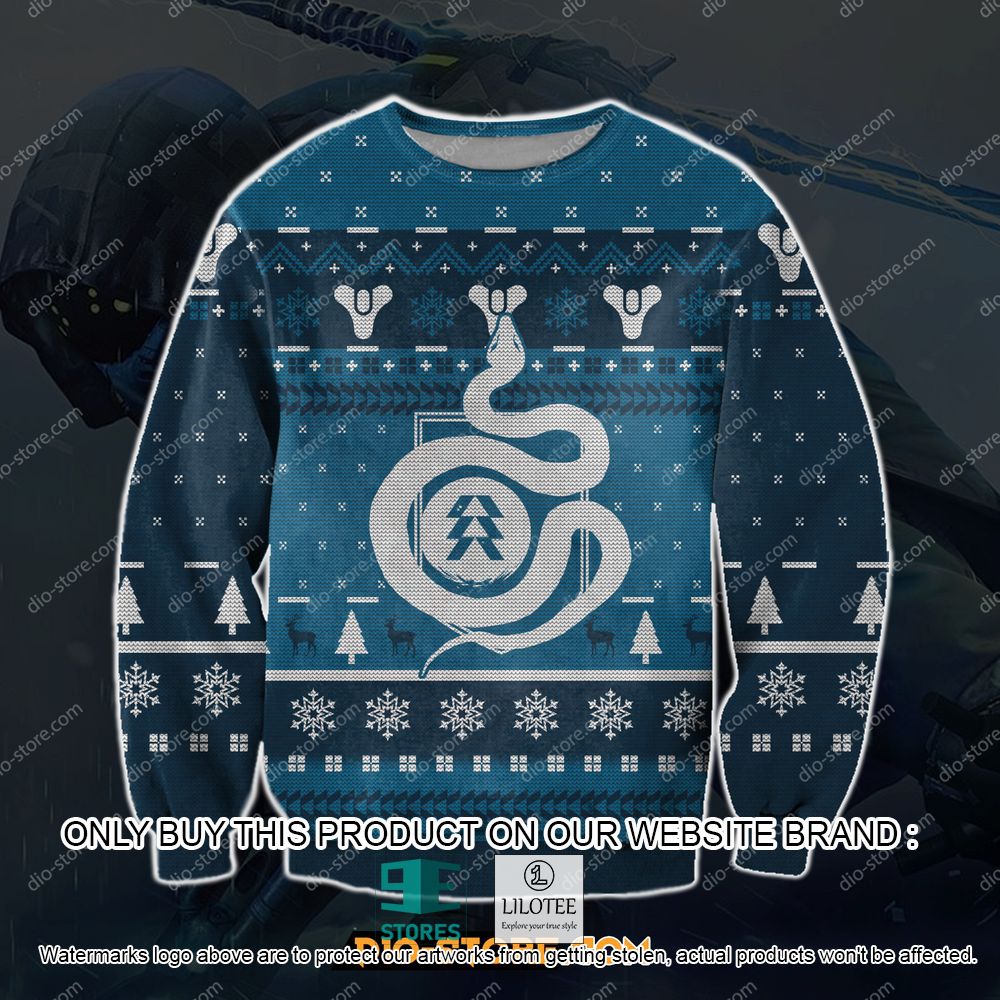 Destiny Hunter Snake Ugly Christmas Sweater - LIMITED EDITION 10
