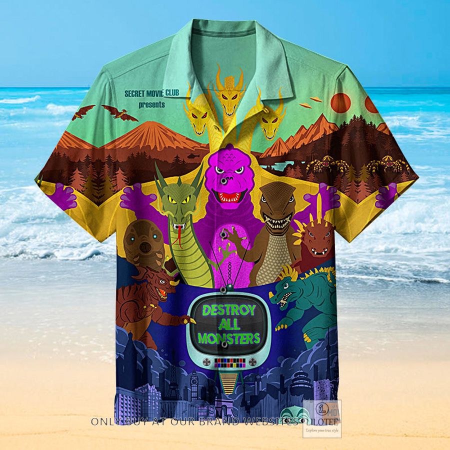 Destroy All Monsters Hawaiian Shirt - LIMITED EDITION 8