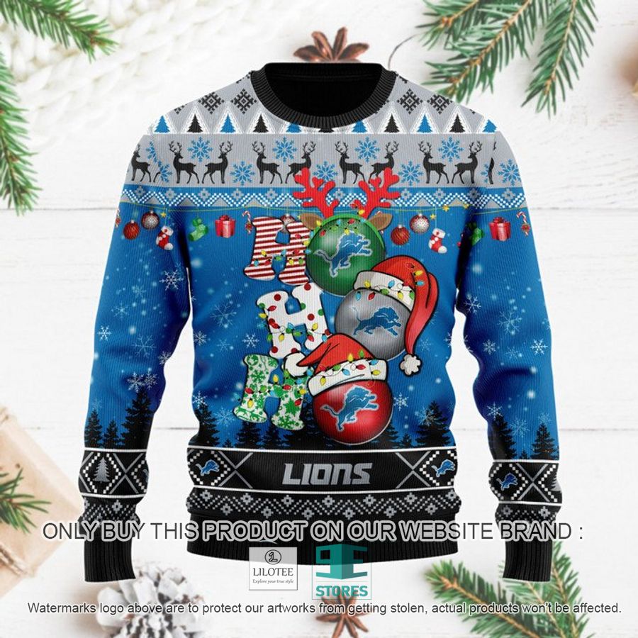 Detroit Lions Christmas Decor NFL Ugly Christmas Sweater 8
