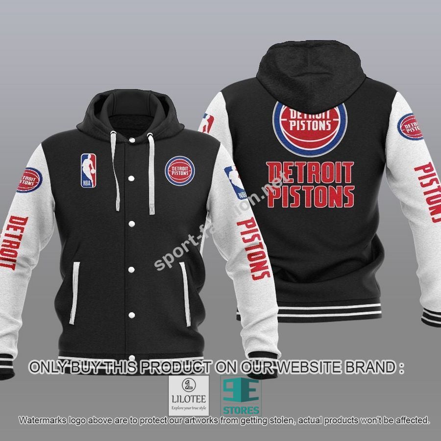 Detroit Pistons NBA Baseball Hoodie Jacket - LIMITED EDITION 15