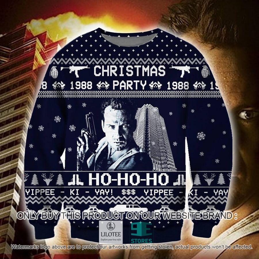 Die Hard Christmas Party 1988 Ho-Ho-Ho Knitted Wool Sweater - LIMITED EDITION 9